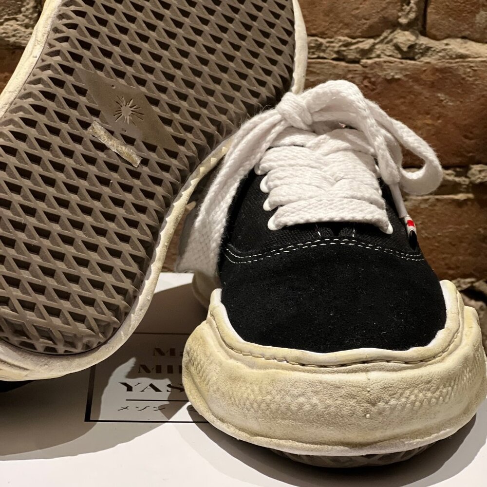 Maison Mihara Yasuhiro BAKER Low “Original Sole” Sneaker – Black Canvas  Size 41 - Picture 8 of 8